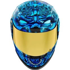 ICON Airform Ships Company Helmet -HJC Store icon airform ships company helmet blue front 95264.1613695890