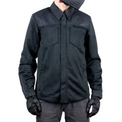 ICON Upstate Mesh CE Jacket -HJC Store icon upstate mesh jacket black worn front 46542.1689755192