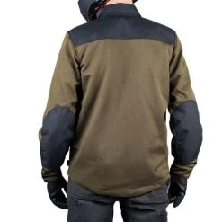 ICON Upstate Mesh CE Jacket -HJC Store icon upstate mesh jacket olive worn back 31402.1689755148
