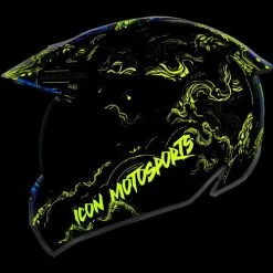 ICON Variant Pro Willy Pete Helmet -HJC Store icon variant pro willy pete helmet blue glow in the dark 99690.1598481411