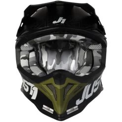 Just1 J39 Kinetic Camo Helmet 29 Just1 J39 Kinetic Camo Helmet -HJC Store just1 j39 kinetic camo helmet green black front 65601.1625532359
