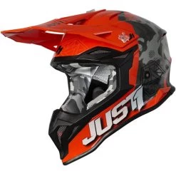 Just1 J39 Kinetic Camo Helmet 22 Just1 J39 Kinetic Camo Helmet -HJC Store just1 j39 kinetic camo helmet grey orange left 10445.1625532452