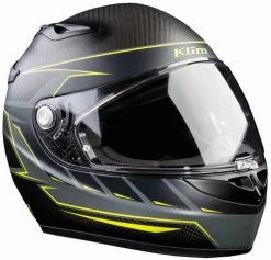 KLIM K1R Karbon Helmet 28 KLIM K1R Karbon Helmet -HJC Store klim k1r karbon helmet ece discern hi vis front right 43104.1702685489