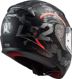 LS2 Rapid Circle Helmet -HJC Store ls 2 rapid circle helmet titanium orange back right 77606.1633132312