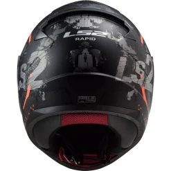 LS2 Rapid Circle Helmet -HJC Store ls 2 rapid circle helmet titanium orange back 74128.1633132312