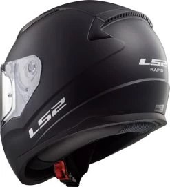 LS2 Rapid Helmet Solids -HJC Store ls 2 rapid helmet solid matte black back left 36034.1633132215