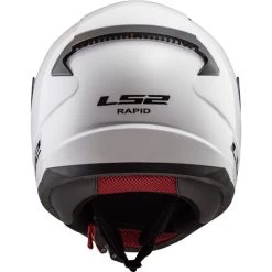 LS2 Rapid Helmet Solids -HJC Store ls 2 rapid helmet solid white back 45421.1633132215
