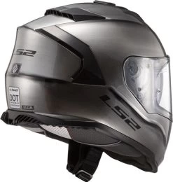 LS2 Assault Helmet Solid 35 LS2 Assault Helmet Solid -HJC Store ls2 assault helmet solid brushed alloy back right 49461.1617065558