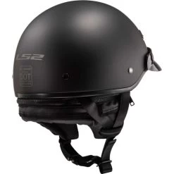 LS2 Bagger Helmet Solid -HJC Store ls2 bagger helmet solid matte black back right 92324.1633131605