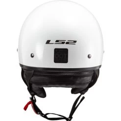 LS2 Bagger Helmet Solid -HJC Store ls2 bagger helmet solid pearl white back 62114.1633131605