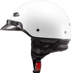 LS2 Bagger Helmet Solid -HJC Store ls2 bagger helmet solid pearl white left 48511.1633131605