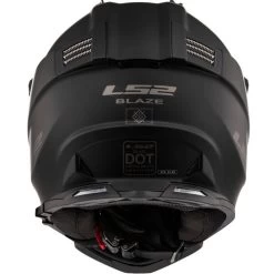LS2 Blaze Helmet Solid -HJC Store ls2 blaze helmet solid matte black back 22720.1633131233