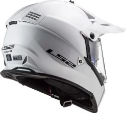 LS2 Blaze Helmet Solid -HJC Store ls2 blaze helmet solid white back right 26270.1633131233