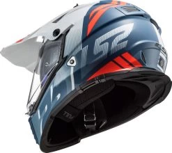 LS2 Blaze Sprint Helmet -HJC Store ls2 blaze sprint helmet matte white cobalt blue back left 04274.1633132198
