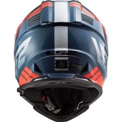 LS2 Blaze Sprint Helmet -HJC Store ls2 blaze sprint helmet matte white cobalt blue back 19005.1633132198