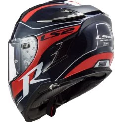 LS2 Challenger Carbon Carver Helmet -HJC Store ls2 challenger carbon carver helmet blue red back left 89375.1633131880