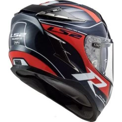 LS2 Challenger Carbon Carver Helmet -HJC Store ls2 challenger carbon carver helmet blue red back right 74710.1633131880