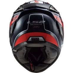 LS2 Challenger Carbon Carver Helmet -HJC Store ls2 challenger carbon carver helmet blue red back 25327.1633131880