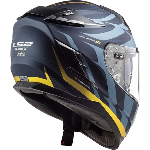 LS2 Challenger Carbon Flames Helmet 9 LS2 Challenger Carbon Flames Helmet - Image 9