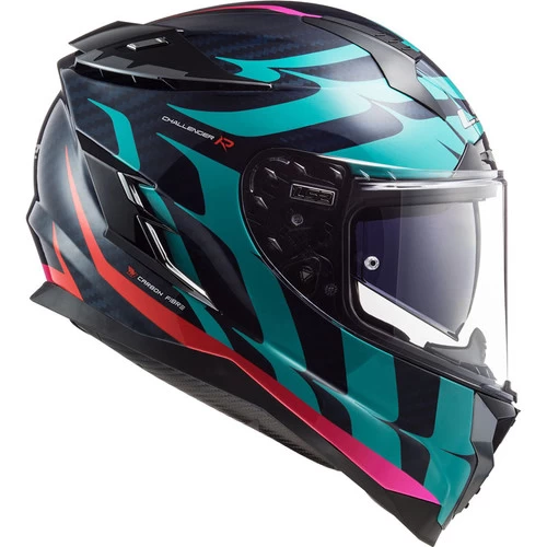 LS2 Challenger Carbon Flames Helmet 2 LS2 Challenger Carbon Flames Helmet - Image 2