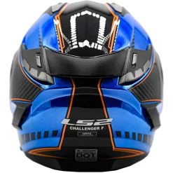 LS2 Challenger GT Boss Helmet -HJC Store ls2 challenger gt boss helmet gloss blue krome back 21958.1617074464