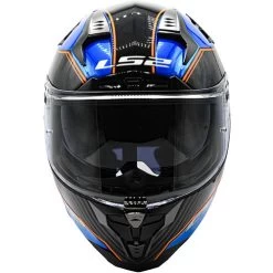 LS2 Challenger GT Boss Helmet -HJC Store ls2 challenger gt boss helmet gloss blue krome front 05824.1617074461