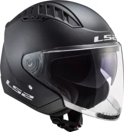 LS2 Copter Helmet Solid -HJC Store ls2 copter helmet solid matte black front right 19924.1617196714