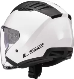 LS2 Copter Helmet Solid -HJC Store ls2 copter helmet solid white back left 22709.1617196697