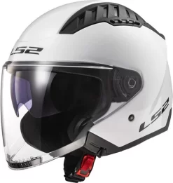LS2 Copter Helmet Solid -HJC Store ls2 copter helmet solid white front left 13540.1617196683