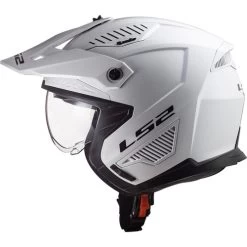 LS2 Drifter Helmet -HJC Store ls2 drifter helmet solid gloss white left 92859.1684816360