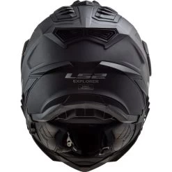 LS2 Explorer Helmet Solid -HJC Store ls2 explorer helmet solid matte black back 00106.1617245987