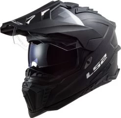 LS2 Explorer Helmet Solid -HJC Store ls2 explorer helmet solid matte black front left 47971.1617245975