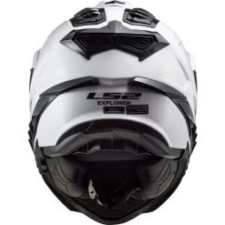 LS2 Explorer Helmet Solid -HJC Store ls2 explorer helmet solid white back 06872.1617246005