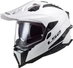 LS2 Explorer Helmet Solid -HJC Store ls2 explorer helmet solid white front left 99314.1617245994
