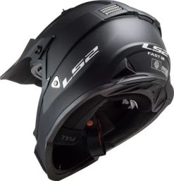 LS2 Gate Helmet Solid -HJC Store ls2 gate helmet solid matte black back left 71590.1617262558