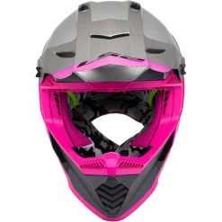 LS2 Gate Launch Youth Helmet -HJC Store ls2 gate launch helmet silver gray pink front 34554.1633131895