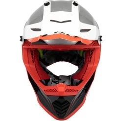LS2 Gate Launch Helmet -HJC Store ls2 gate launch helmet white red black front 40812.1633131063