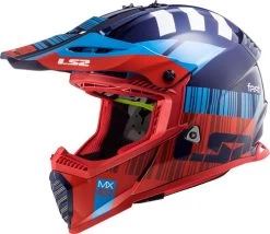 LS2 Gate Xcode Youth Helmet -HJC Store ls2 gate xcode helmet red blue front left 48375.1633131839
