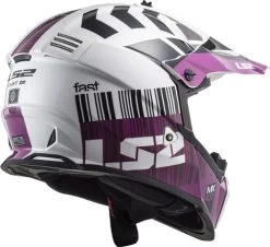 LS2 Gate Xcode Youth Helmet -HJC Store ls2 gate xcode helmet white violet back right 99397.1633131839