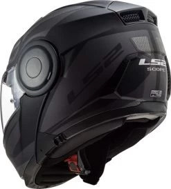 LS2 Horizon Axis Helmet -HJC Store ls2 horizon axis helmet black titanium back left 79664.1633131349
