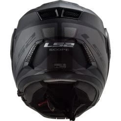 LS2 Horizon Axis Helmet -HJC Store ls2 horizon axis helmet black titanium back 32781.1633131349