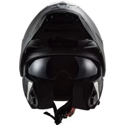 LS2 Horizon Axis Helmet -HJC Store ls2 horizon axis helmet black titanium front open 31736.1633131349