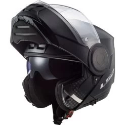 LS2 Horizon Helmet Solid -HJC Store ls2 horizon helmet solid matte black left shield up 60595.1633132440