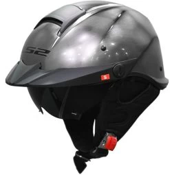 LS2 Rebellion Helmet Solid -HJC Store ls2 rebellion helmet solid brushed alloy front left 91556.1617236115