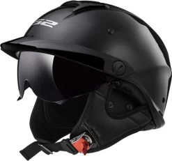 LS2 Rebellion Helmet Solid -HJC Store ls2 rebellion helmet solid gloss black 47656.1617236132