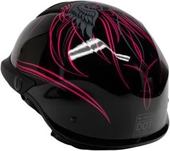 LS2 Rebellion Wheels N Wings Helmet -HJC Store ls2 rebellion wheels and wings helmet back left 65513.1617236718
