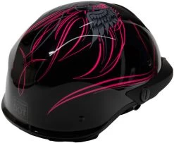 LS2 Rebellion Wheels N Wings Helmet -HJC Store ls2 rebellion wheels and wings helmet back right 74439.1617236723