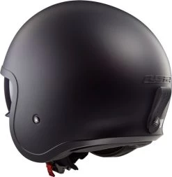 LS2 Spitfire Helmet Solid -HJC Store ls2 spitfire helmet solid matte black back left 70509.1617197851