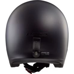 LS2 Spitfire Helmet Solid -HJC Store ls2 spitfire helmet solid matte black back 20866.1617197878