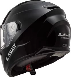 LS2 Stream Helmet Solid -HJC Store ls2 stream helmet solid gloss black back left 81028.1616893127